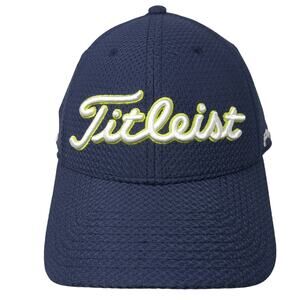 Fitleist Golf's Symbol Of Excellence Fitted Baseball Cap Blue Medium Embroidered